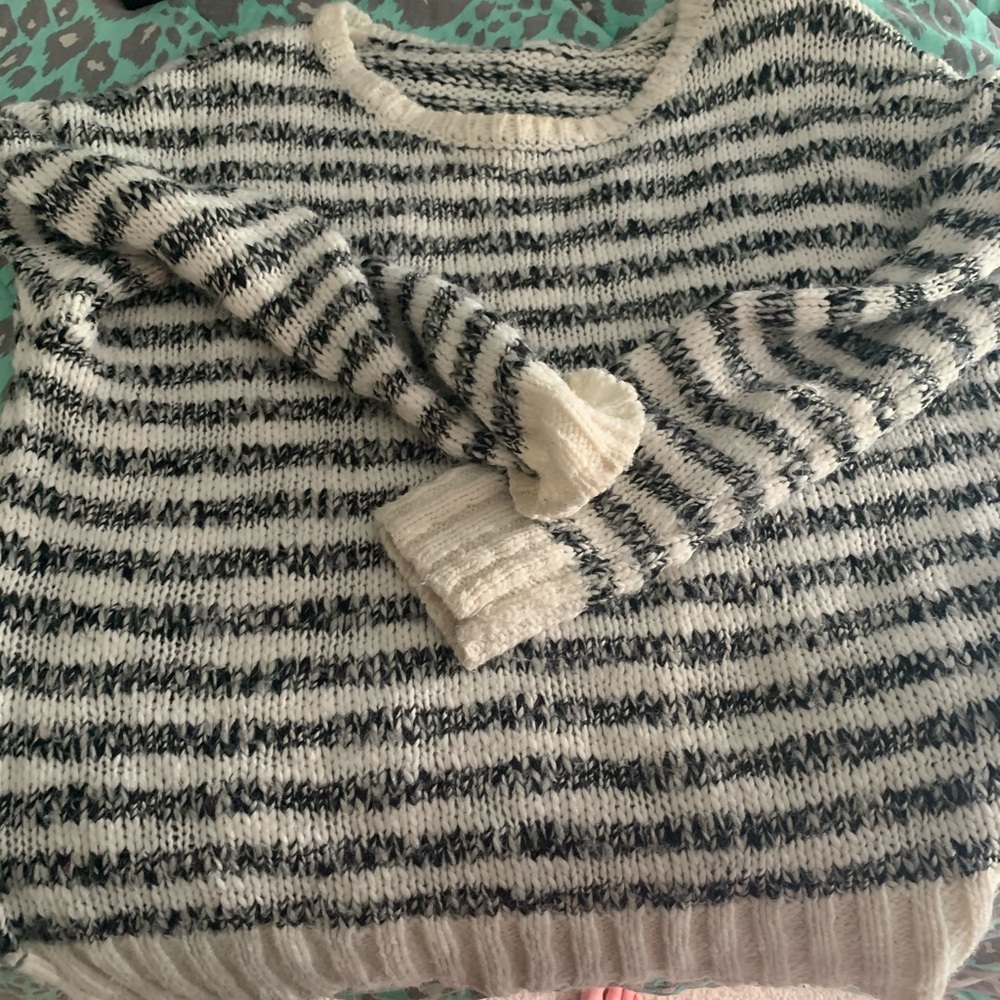 Striped Black and White Sweater